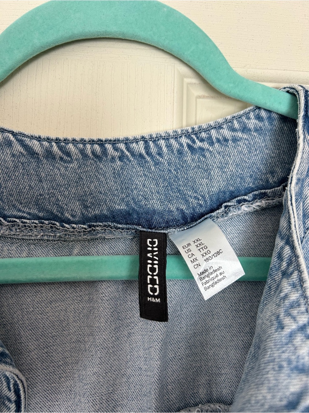 H&M Divided blue denim cotton dress - Picture 2 of 5